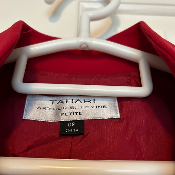Brand New with tag Tahari 3pc red Tahari jacket with top and dress - Picture 2 of 8